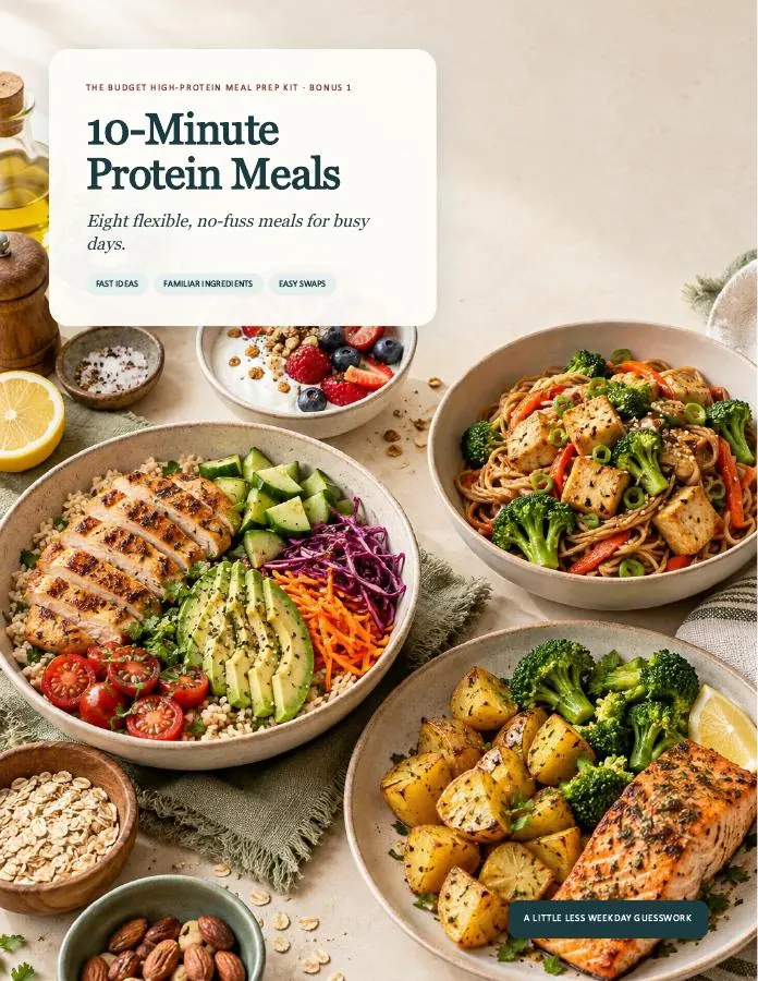 10-Minute Protein Meals bonus cover