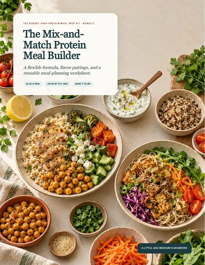 Mix-and-Match Protein Meal Builder bonus cover